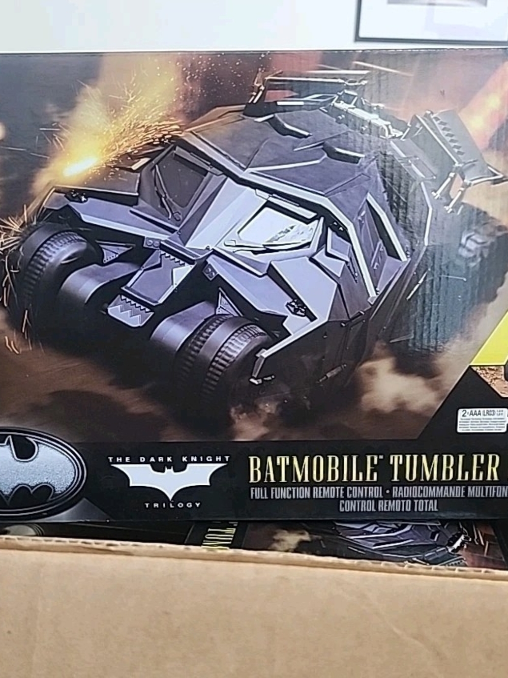 Batman Black and Yellow 85 Years Logo RC Tumbler Packaging